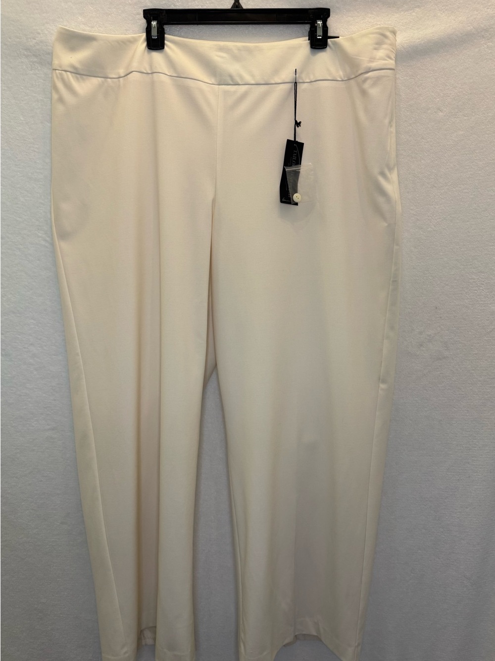 Lane Bryant Lena NEW Curvy Fit Wide Leg Cream 24 Professional Staple Minimalist